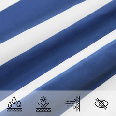 vidaXL Sun Shade Sail 7 x 7 m 100% Polyester Oxford Square 6
