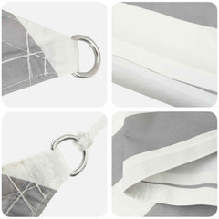 vidaXL Sun Shade Sail 7 x 7 m 100% Polyester Oxford Square 4