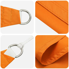 vidaXL Sun Shade Sail Orange 2.5 x 6 m 100% Polyester Oxford 4