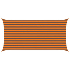 vidaXL Sun Shade Sail Orange and Brown 2.5 x 5 m 100% Polyester Oxford 2