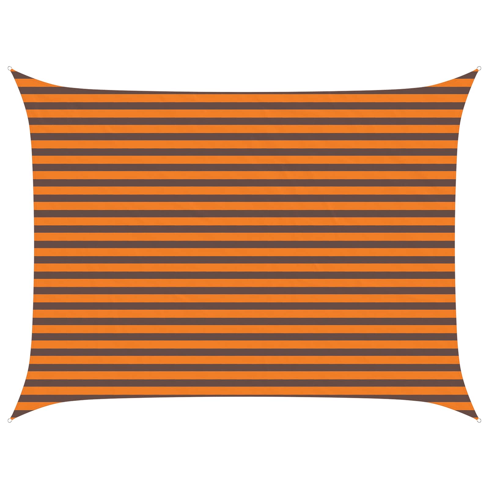 vidaXL Sun Shade Sail Orange and Brown 4 x 3 m 100% Polyester Oxford 2
