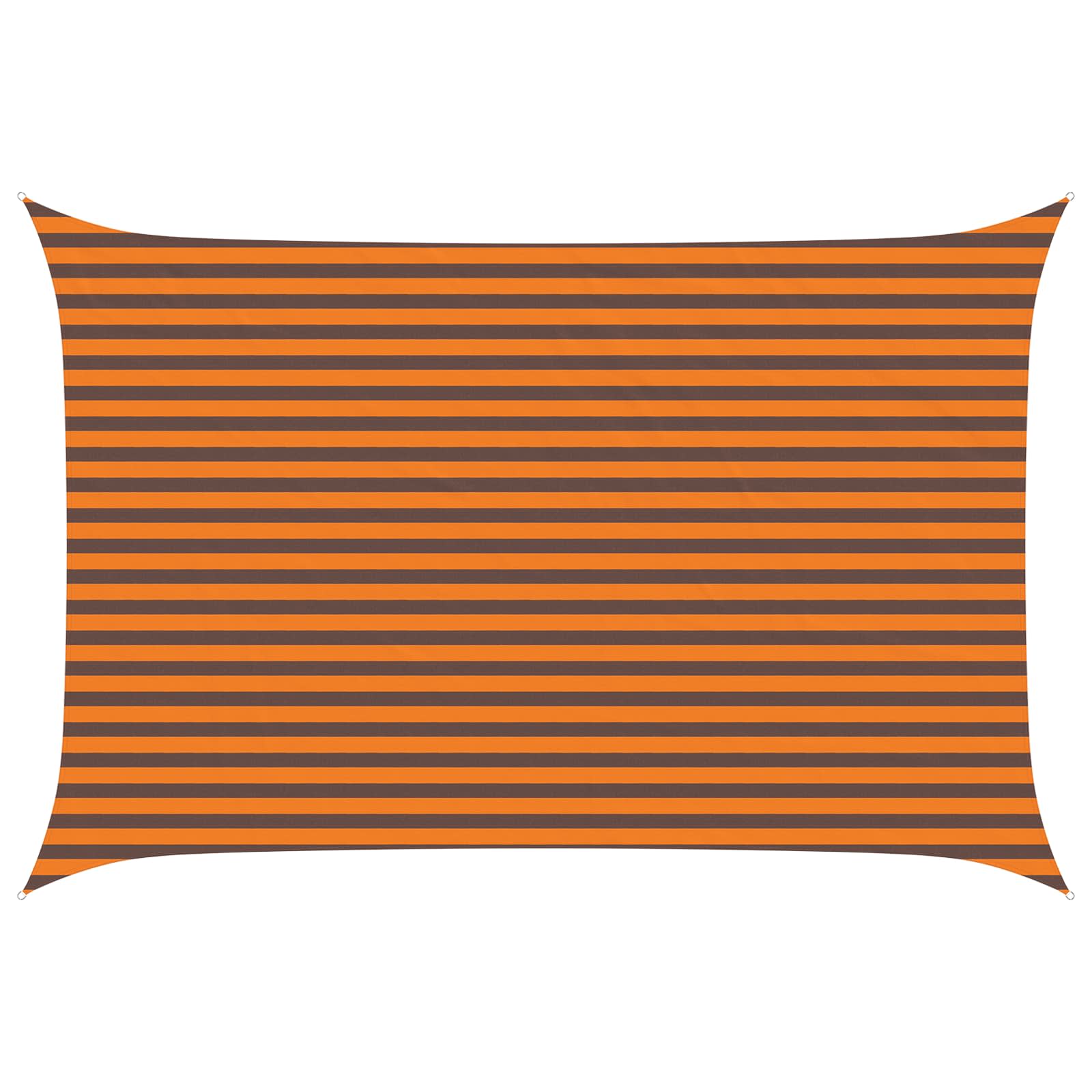 vidaXL Sun Shade Sail Orange and Brown 3 x 4.5 m 100% Polyester Oxford 2