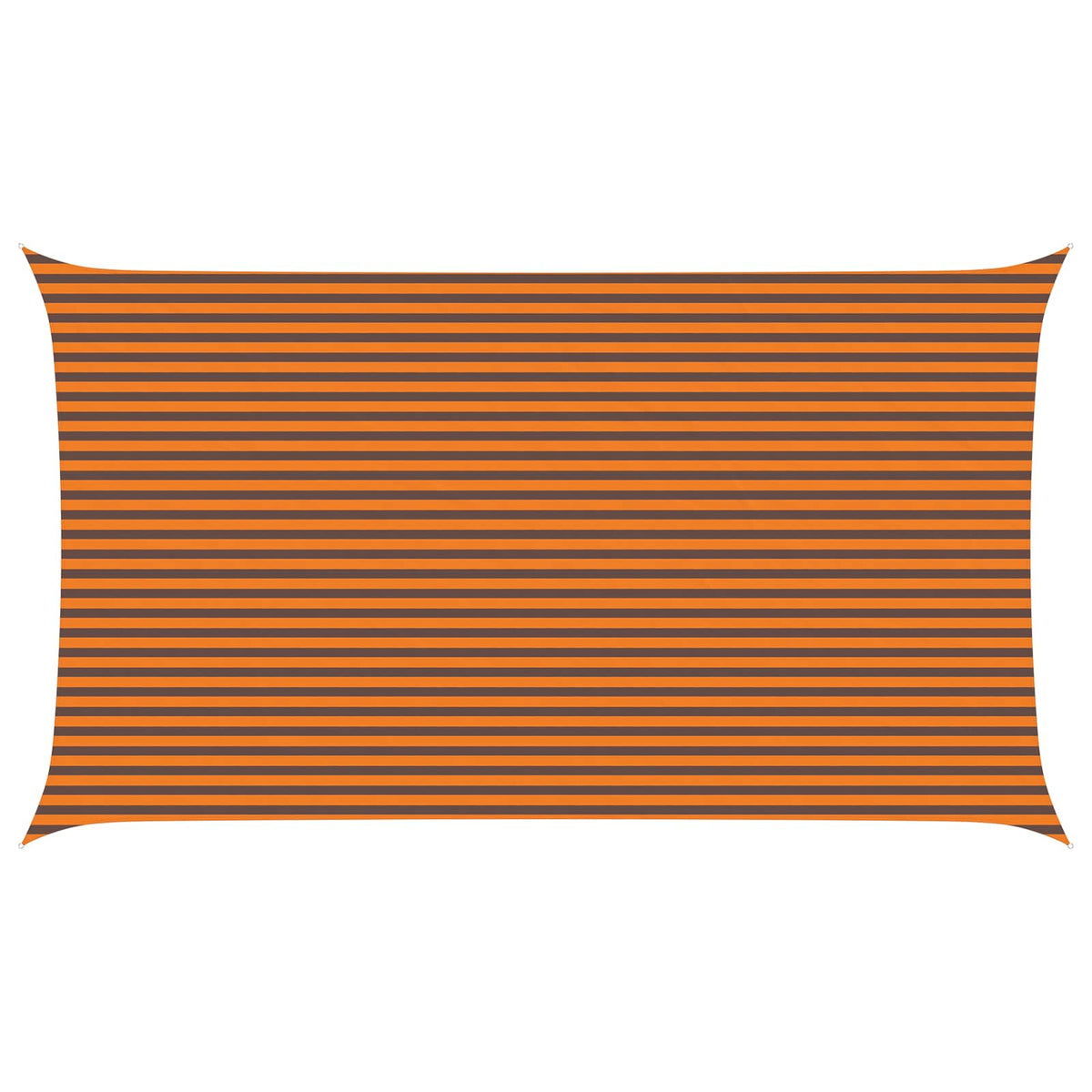 Sunshade Sail Oxford Fabric Rectangular 4x7 m Width 4 m Drop 7 m Orange and brown
