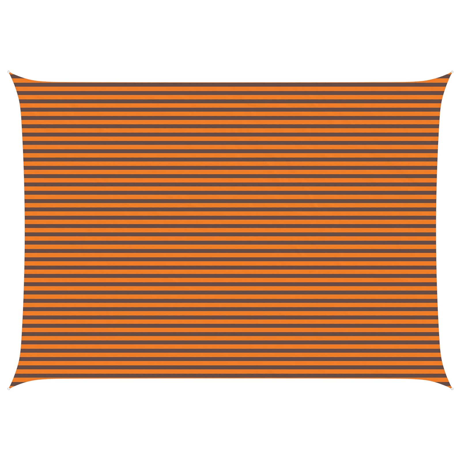 vidaXL Sun Shade Sail Orange and Brown 7 x 5 m 100% Polyester Oxford 2