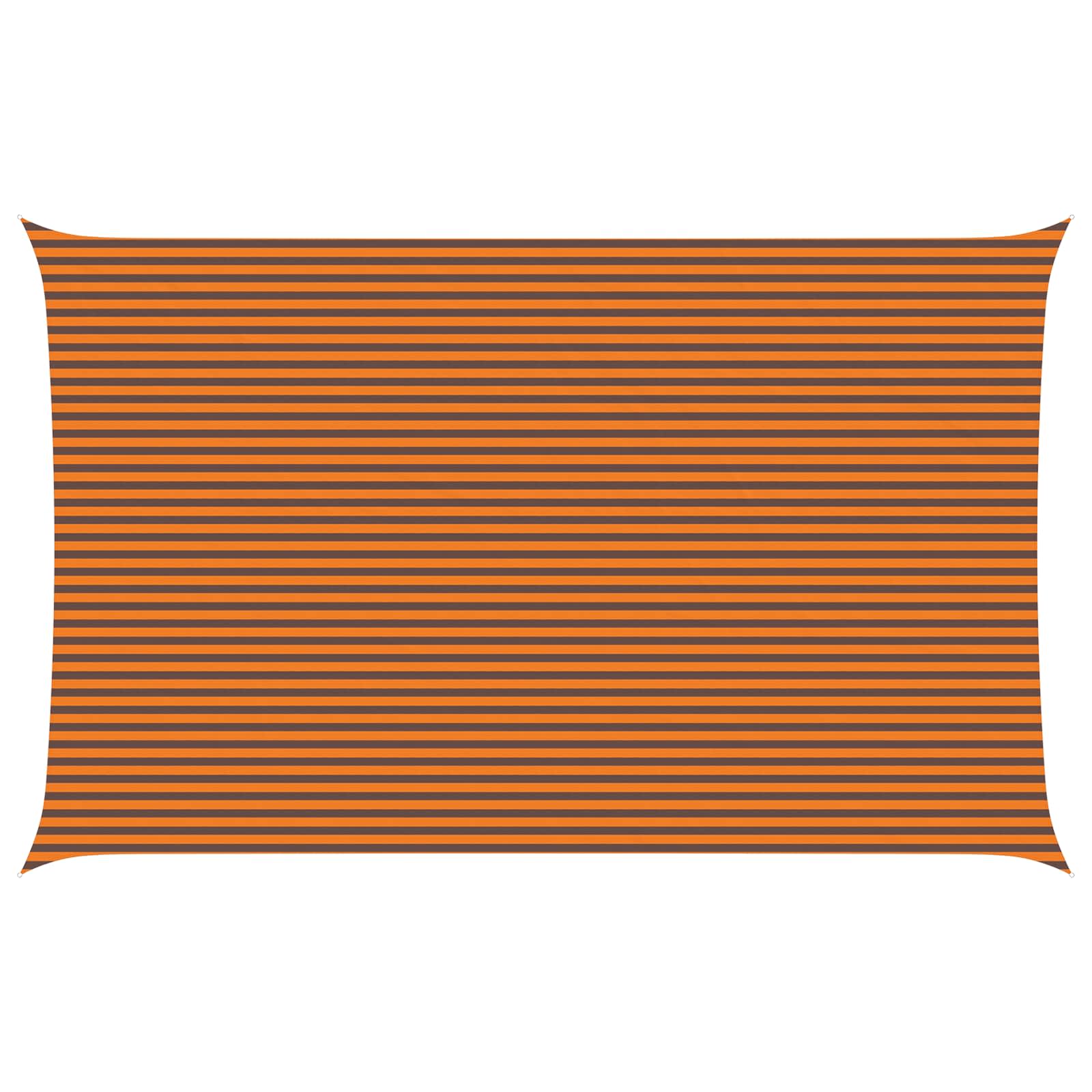 vidaXL Sun Shade Sail Orange and Brown 8 x 5 m 100% Polyester Oxford 2