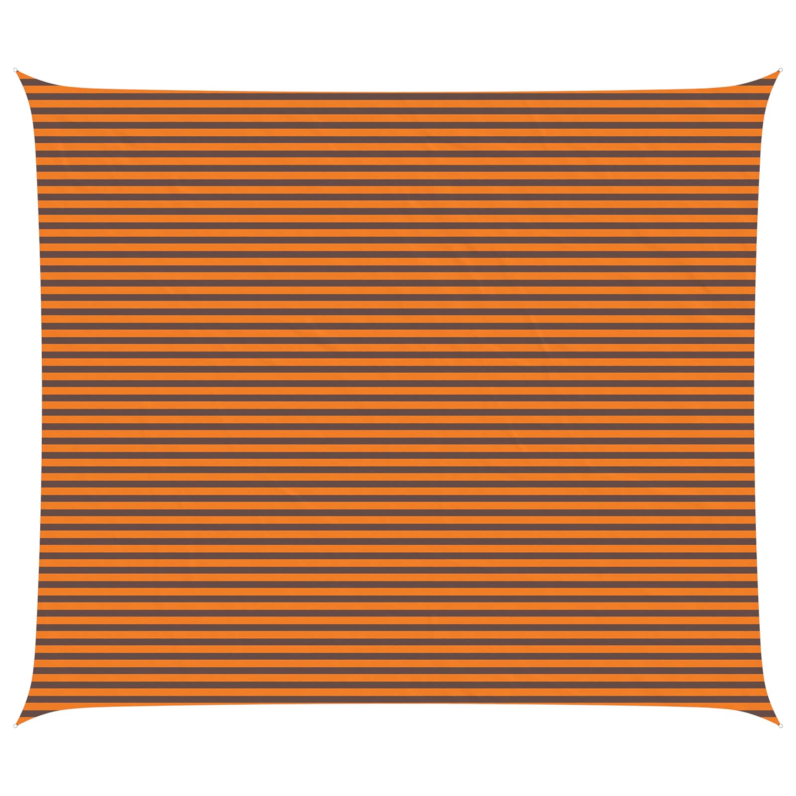 vidaXL Sun Shade Sail Orange and Brown 7 x 6 m 100% Polyester Oxford 2