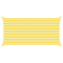 vidaXL Sun Shade Sail Yellow and White 2.5 x 5 m 100% Polyester Oxford 2