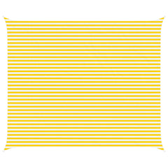 vidaXL Sun Shade Sail Yellow and White 6 x 5 m 100% Polyester Oxford 2