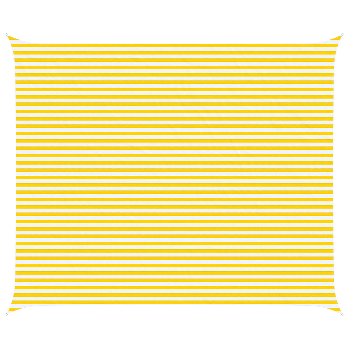 Sunshade Sail Oxford Fabric Rectangular 5x6 m Width 5 m Drop 6 m Yellow and white