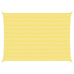 Sunshade Sail Oxford Fabric Rectangular 5x7 m Width 5 m Drop 7 m Yellow and white