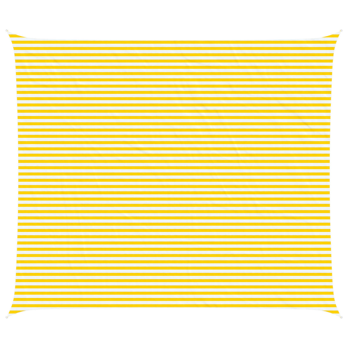 Sunshade Sail Oxford Fabric Rectangular 6x7 m Width 6 m Drop 7 m Yellow and white