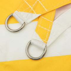 vidaXL Sun Shade Sail Yellow and White 8 x 6 m 100% Polyester Oxford 5