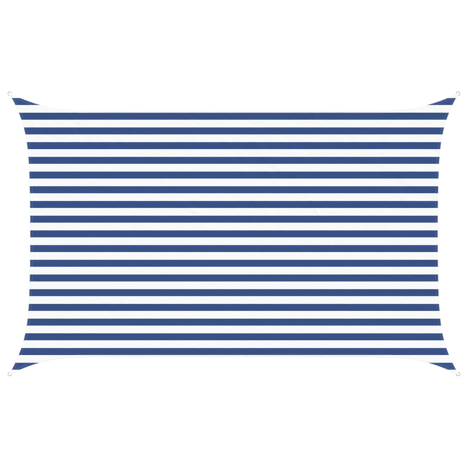 vidaXL Sun Shade Sail Blue and White 4 x 2.5 m 100% Polyester Oxford 2
