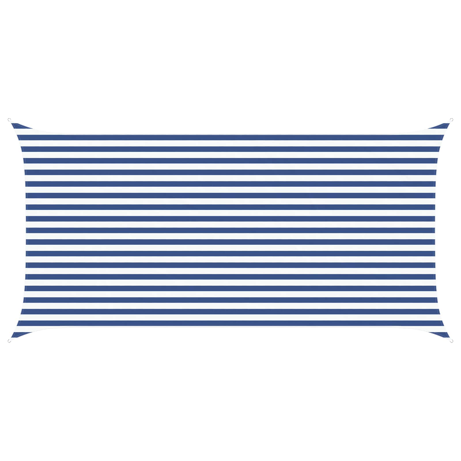vidaXL Sun Shade Sail Blue and White 2.5 x 5 m 100% Polyester Oxford 2