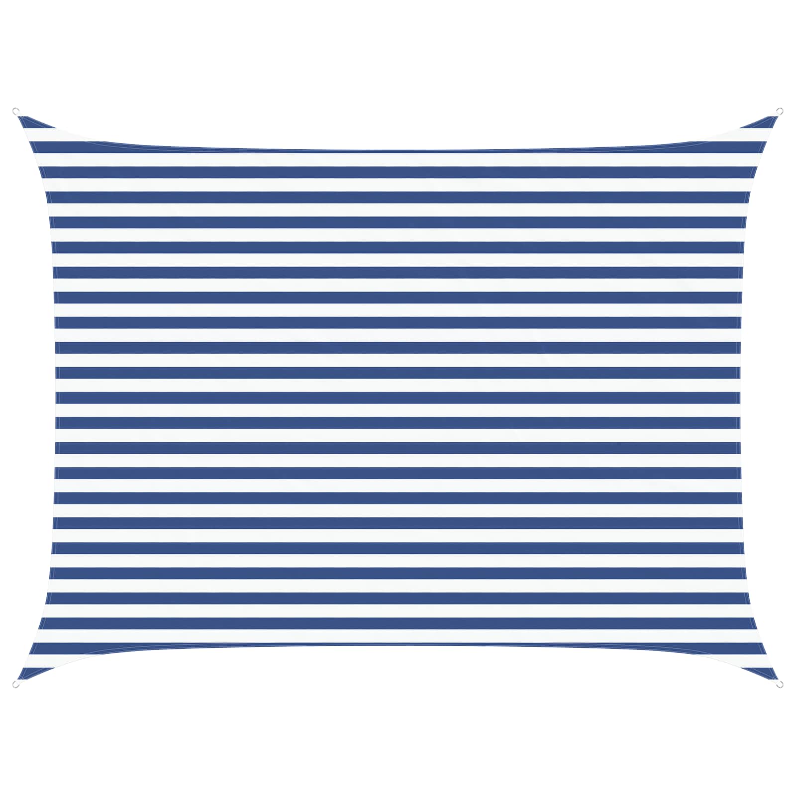 vidaXL Sun Shade Sail Blue and White 4 x 3 m 100% Polyester Oxford 2