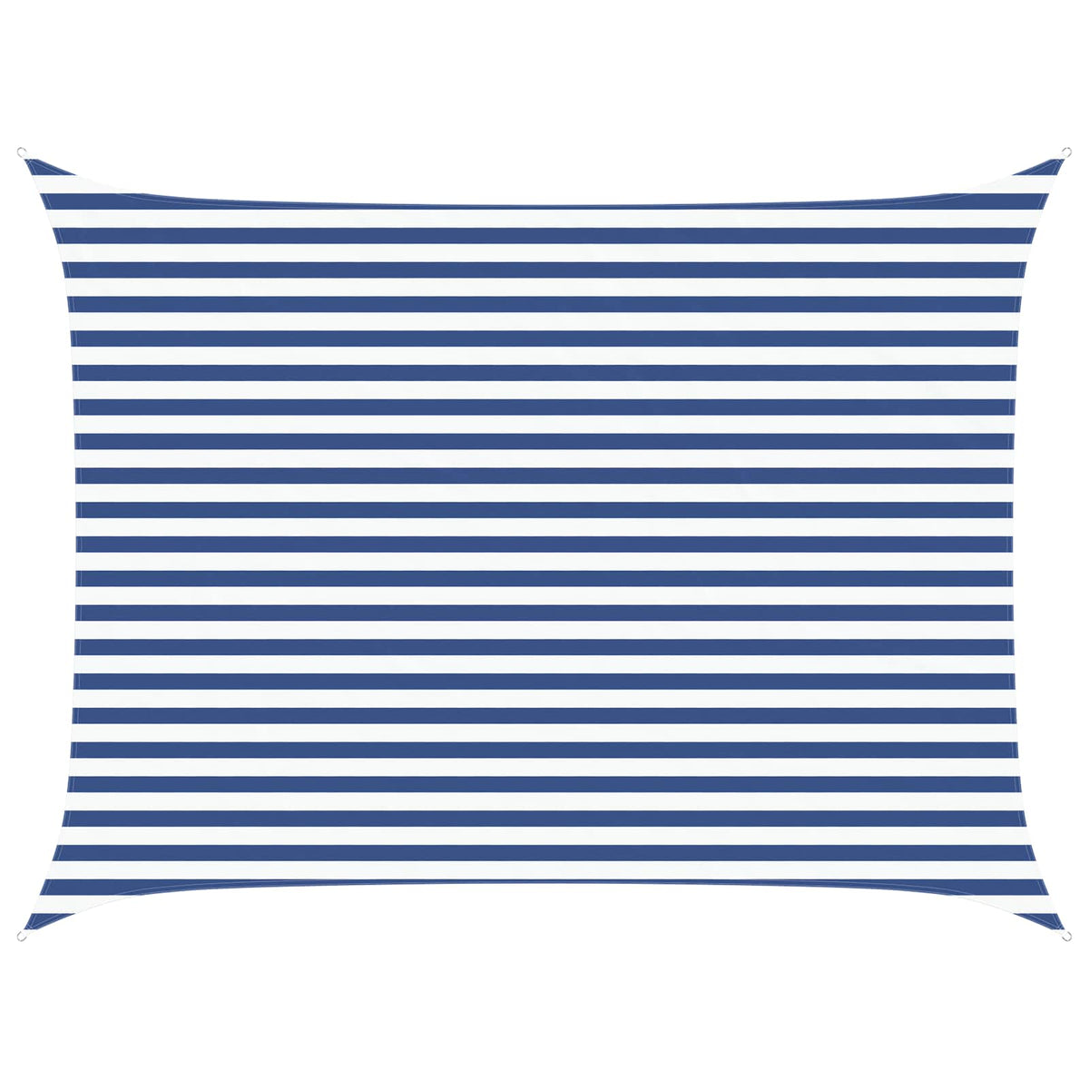 Sunshade Sail Oxford Fabric Rectangular 3x4 m Width 3 m Drop 4 m Blue and white