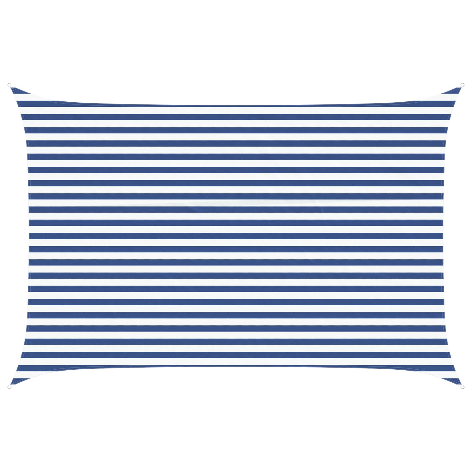 vidaXL Sun Shade Sail Blue and White 3 x 4.5 m 100% Polyester Oxford 2