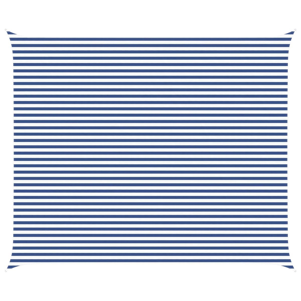 Sunshade Sail Oxford Fabric Rectangular 5x6 m Width 5 m Drop 6 m Blue and white