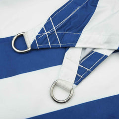 vidaXL Sun Shade Sail Blue and White 7 x 6 m 100% Polyester Oxford 5
