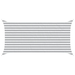 Sunshade Sail Oxford Fabric Rectangular 2x4 m Width 2 m Drop 4 m Light grey and white