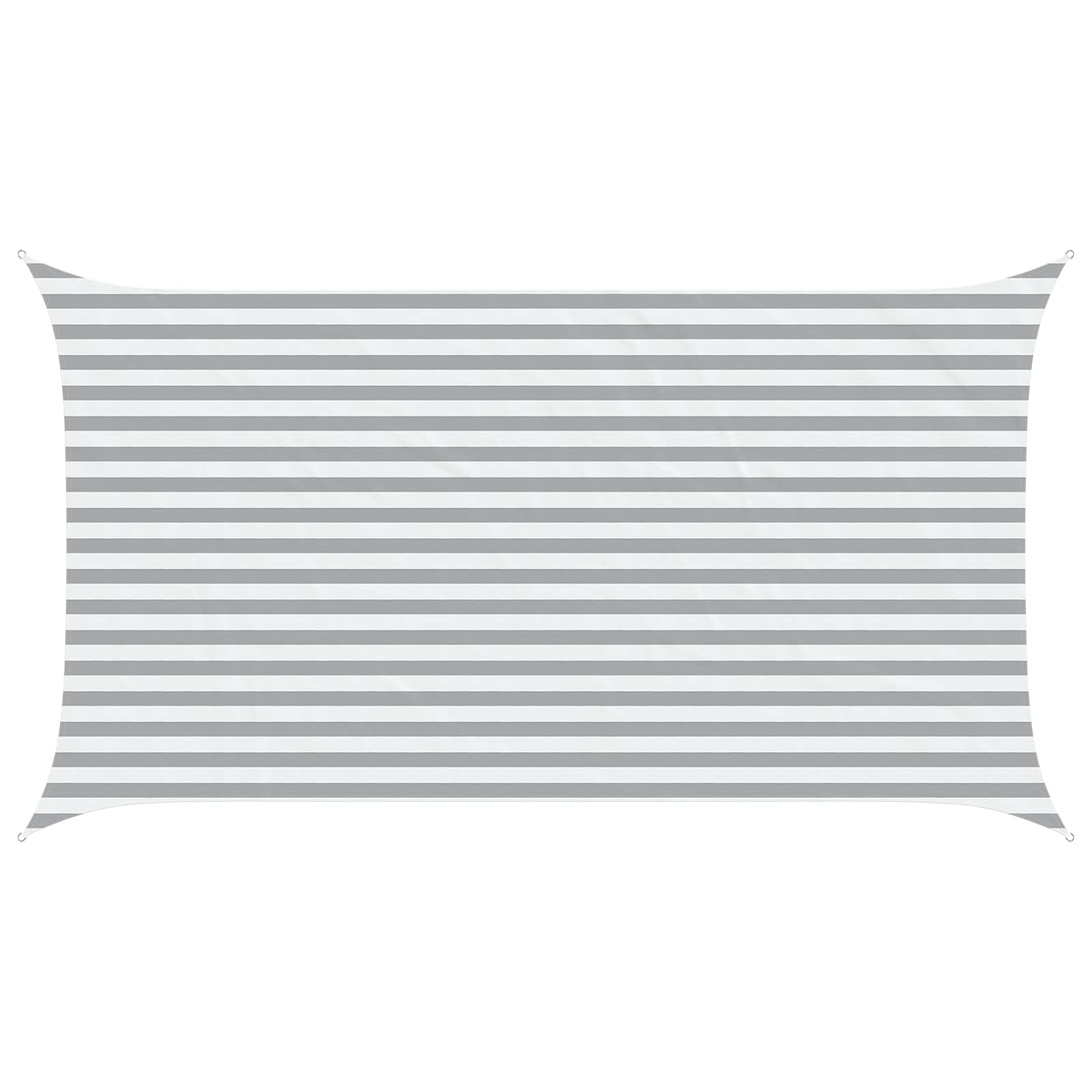 vidaXL Sun Shade Sail Light Grey and White 4,5 x 2,5 m 2