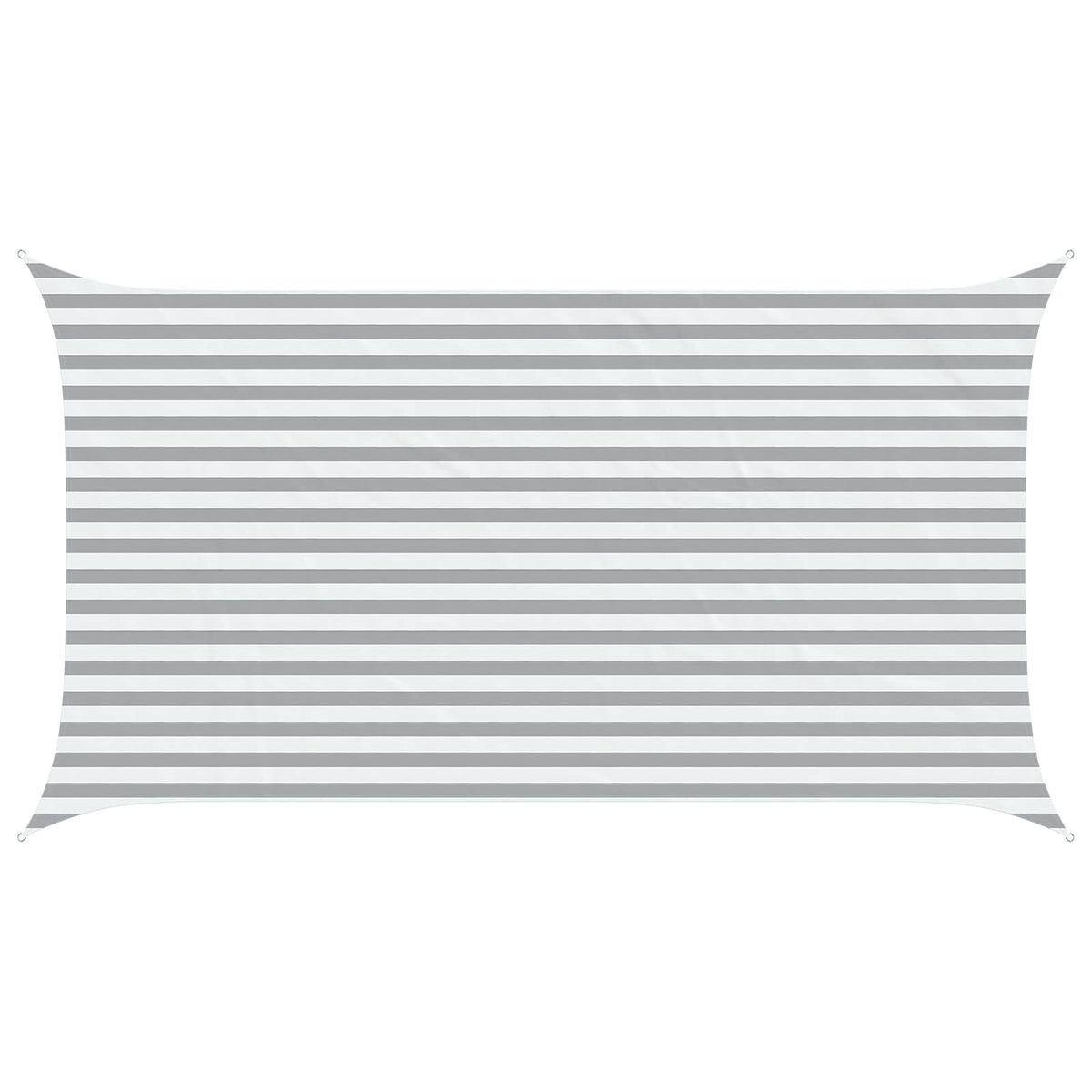 Sunshade Sail Oxford Fabric Rectangular 2.5x4.5 m Width 2.5 m Drop 4.5 m Light grey and white