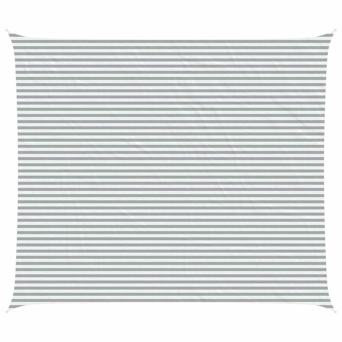 Sunshade Sail Oxford Fabric Rectangular 6x7 m Width 6 m Drop 7 m Light grey and white