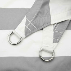 vidaXL Sun Shade Sail Light Grey and White 8 x 6 m 5