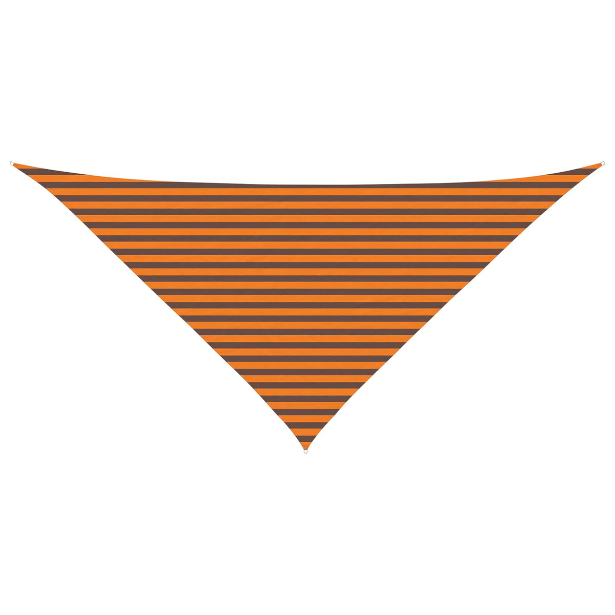 Sunshade Sail Oxford Fabric Triangular 4x4x5,8 m Width 4 m Depth 4 m Height 5.8 m Orange and brown
