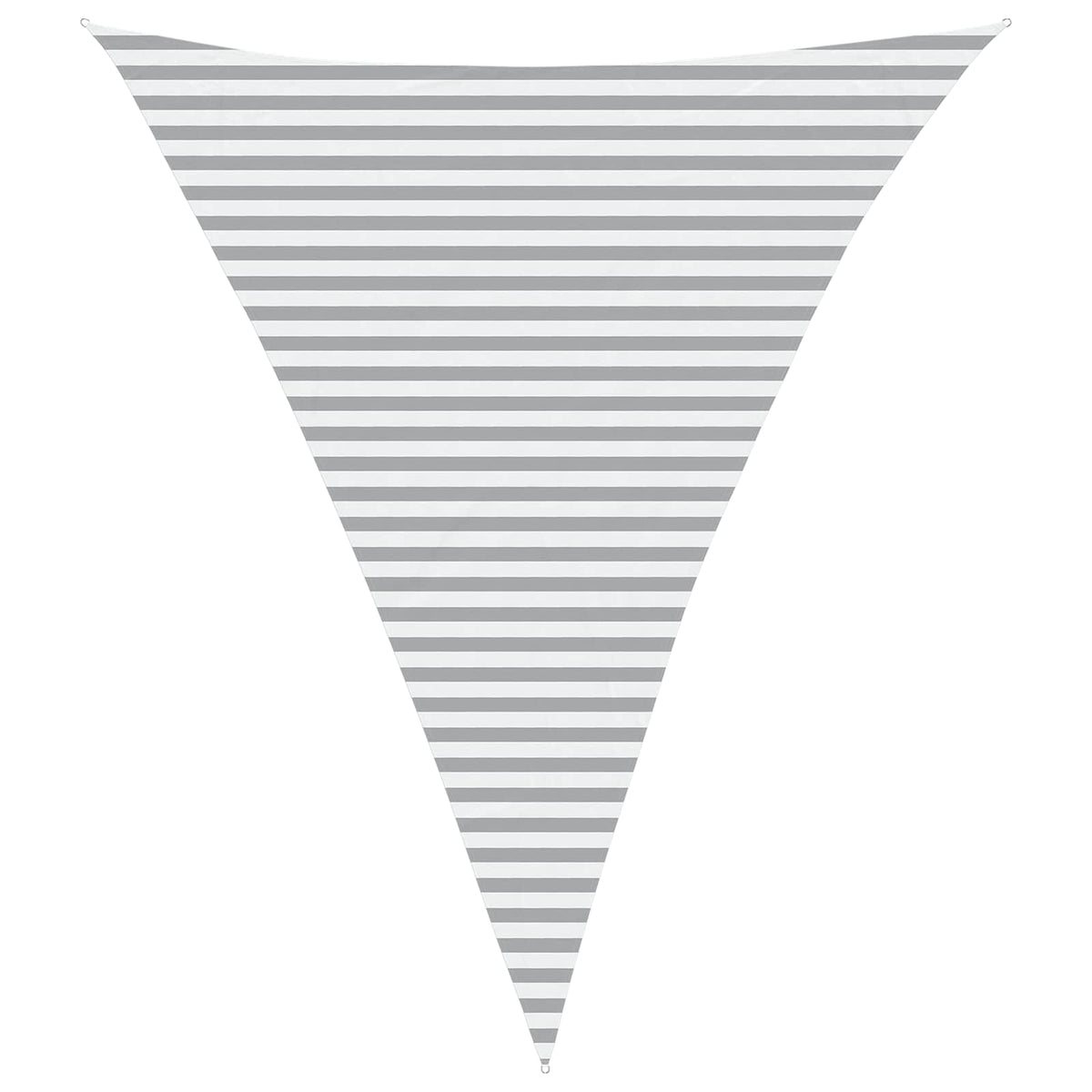 Sunshade Sail Oxford Fabric Triangular 4x5x5 m Width 4 m Depth 5 m Height 5 m Light grey and white