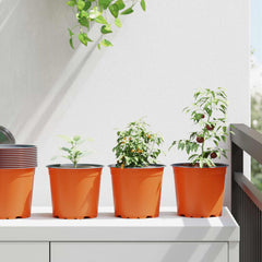 vidaXL Round Flower Pot 100 pcs Terracotta Ø 15 x 13 cm Plastic 1