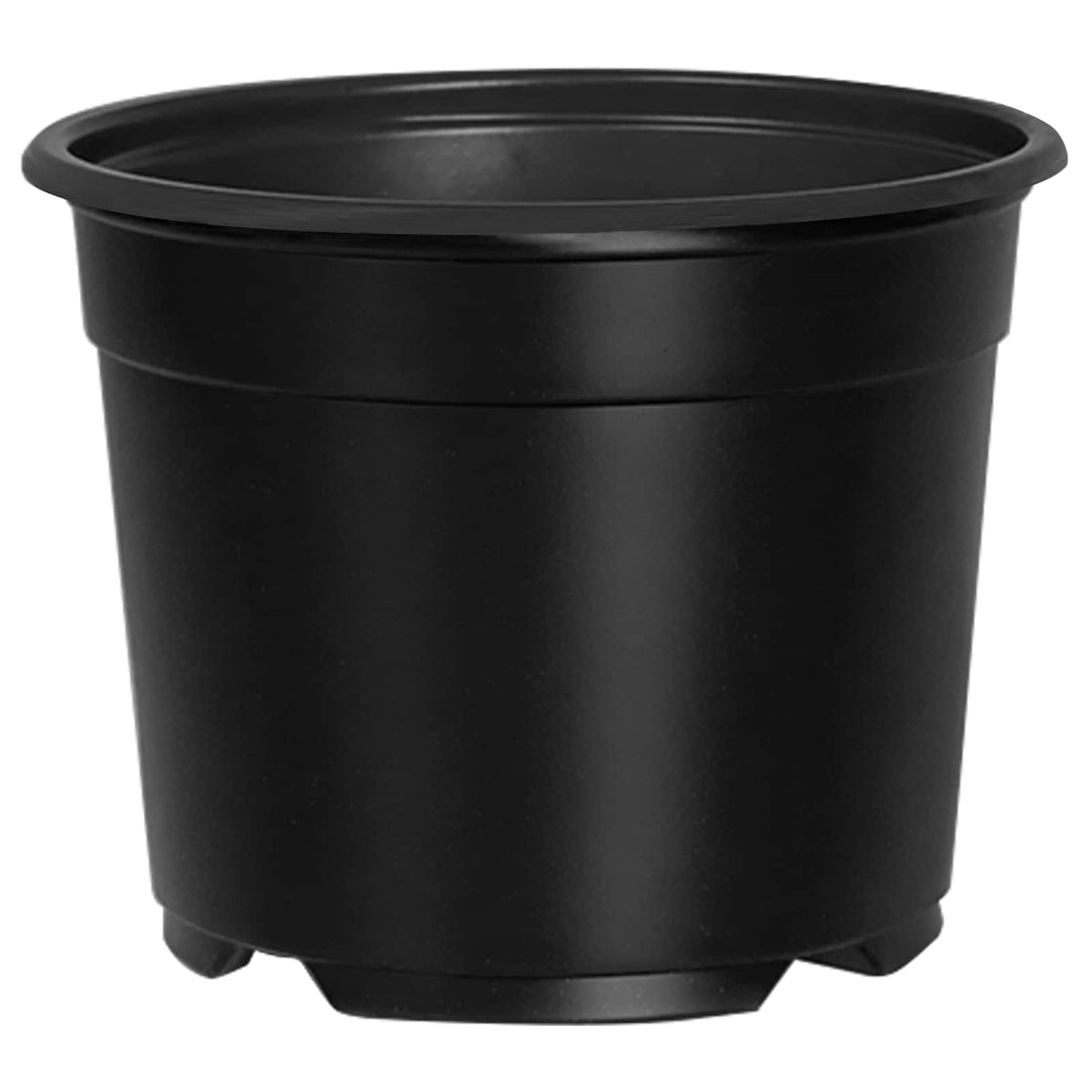 Round Flower Pot 200 pcs Black Plastic, image 2