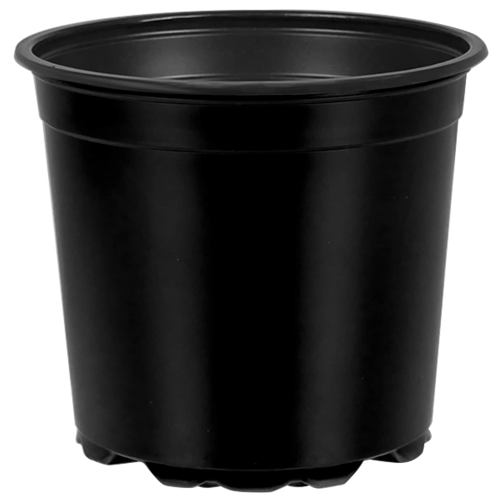 vidaXL Round Flower Pot 100 pcs Black Ø 15 x 13 cm Plastic 2