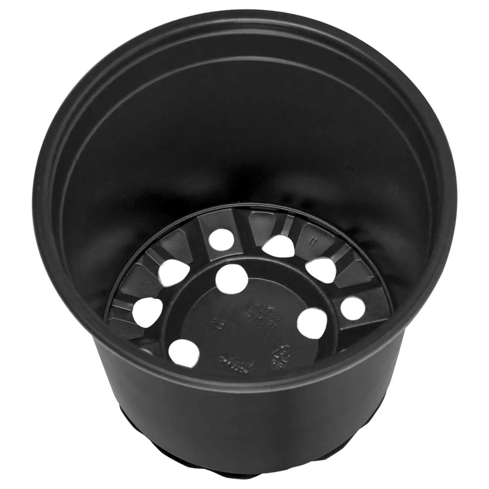 vidaXL Round Flower Pot 200 pcs Black Ø 15 x 13 cm Plastic 6