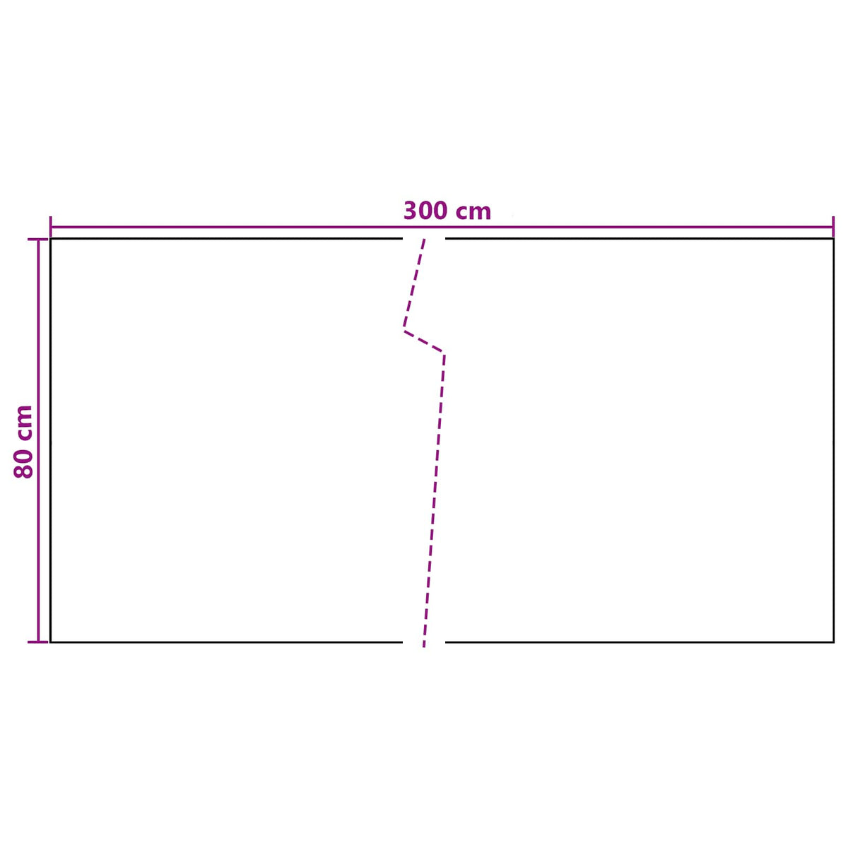 vidaXL Balcony Screen Dark Grey 300 x 80 cm Poly Rattan 5