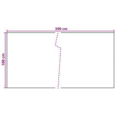 vidaXL Balcony Screen Dark Grey 300 x 100 cm Poly Rattan 5