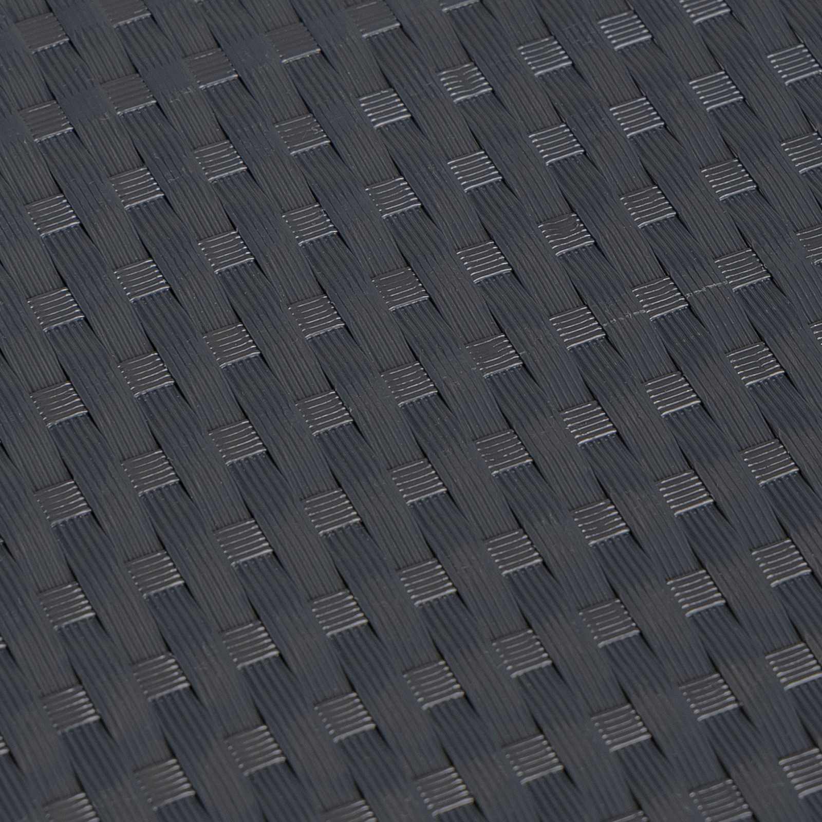 vidaXL Balcony Screen Dark Grey 500 x 80 cm Poly Rattan 4