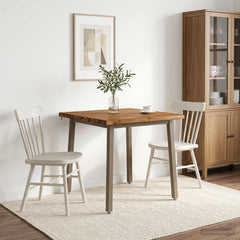Dining Table Solid Acacia Wood Live Edge Natural coffee