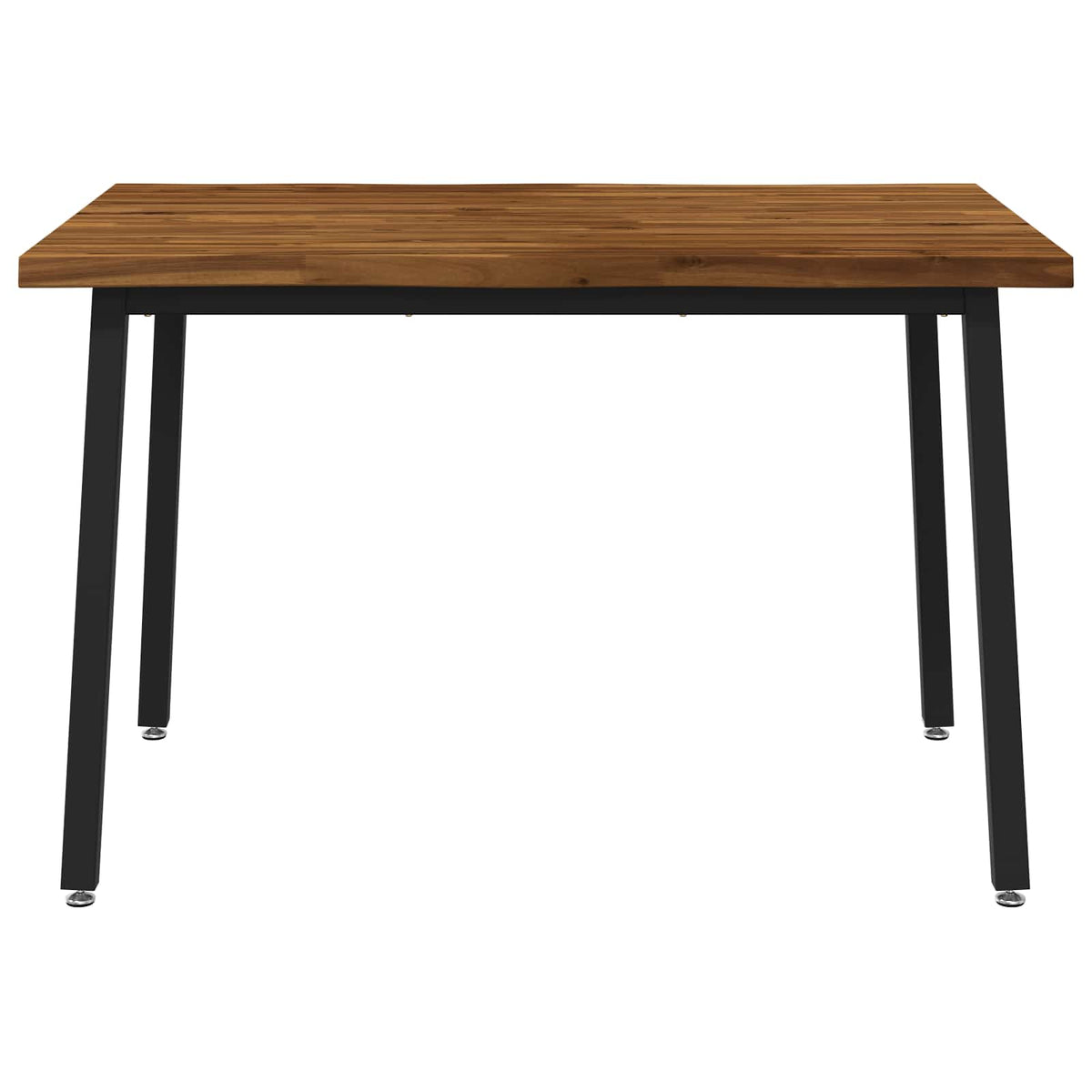 Dining Table Solid Acacia Wood Live Edge Natural black