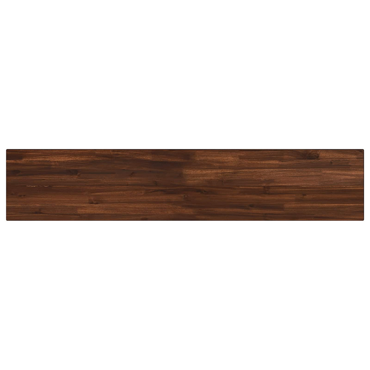 Table Top Dark Brown Rectangular Depth 20 cm 150 cm
