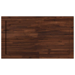 Table Top Dark Brown Rectangular Depth 70 cm 120 cm