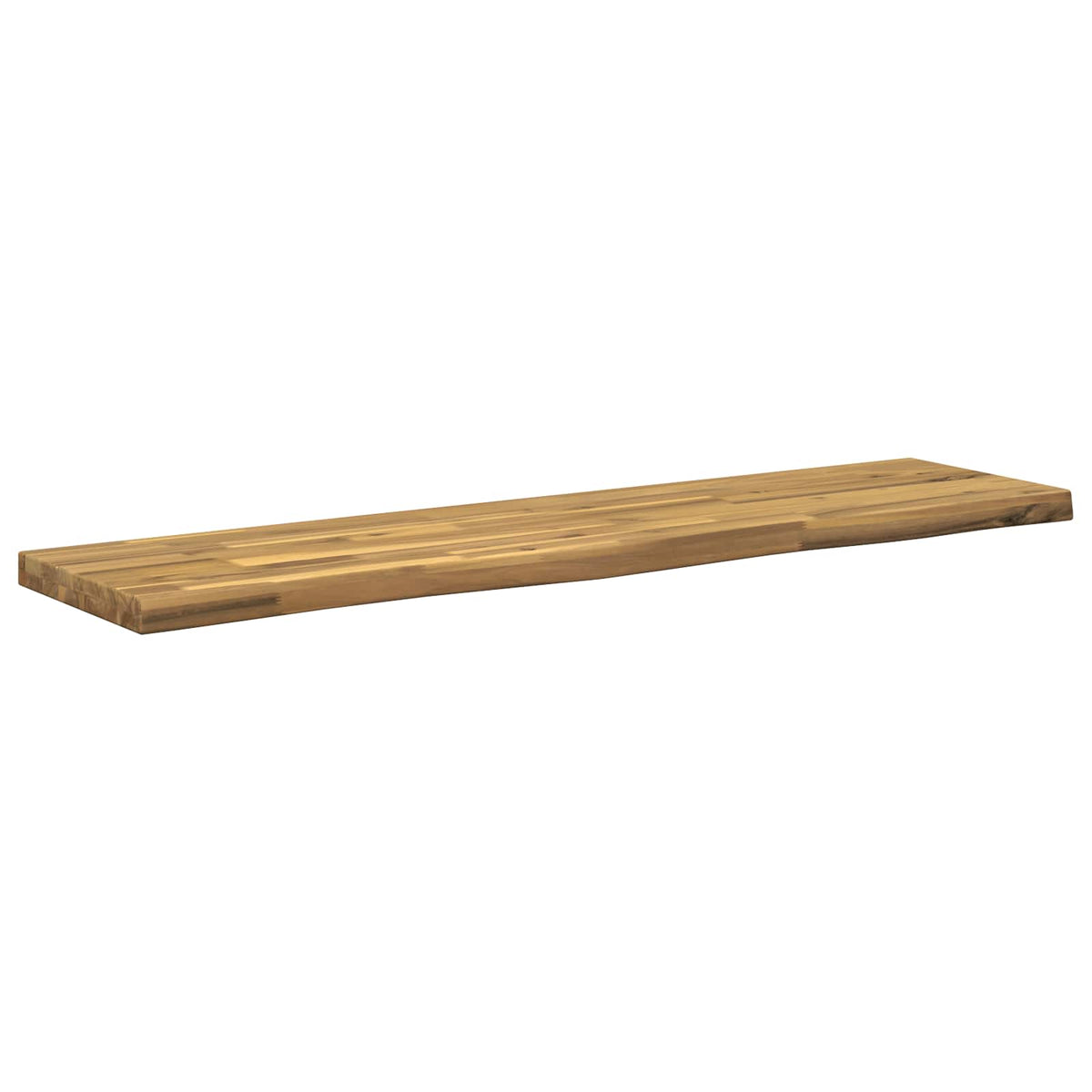Live Edge Table Top Rectangular Whitewash Side Depth