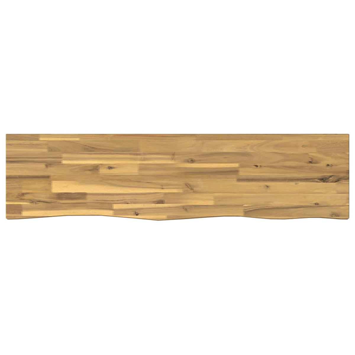 Live Edge Table Top Rectangular Whitewash Side Depth