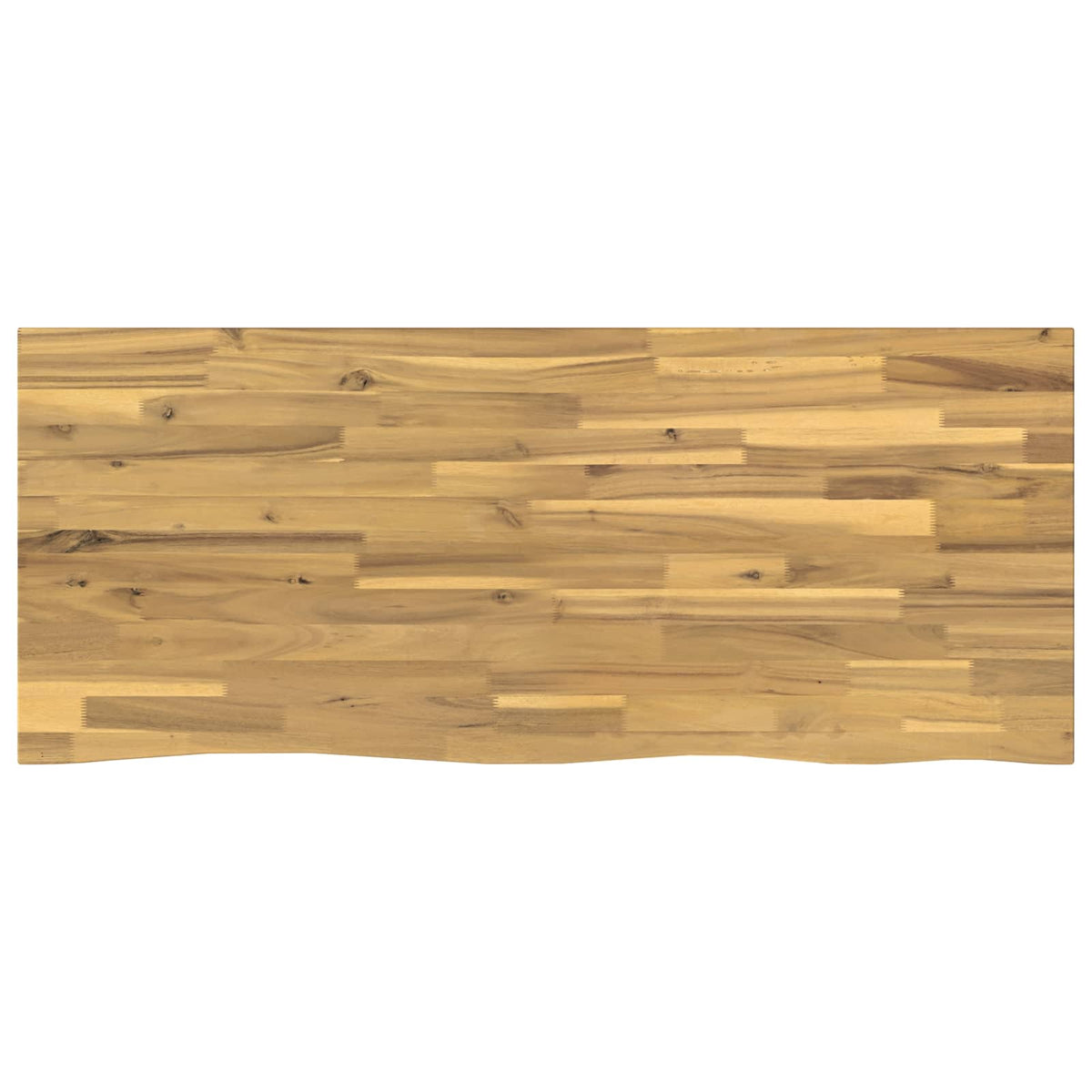Live Edge Table Top Rectangular Whitewash side Depth