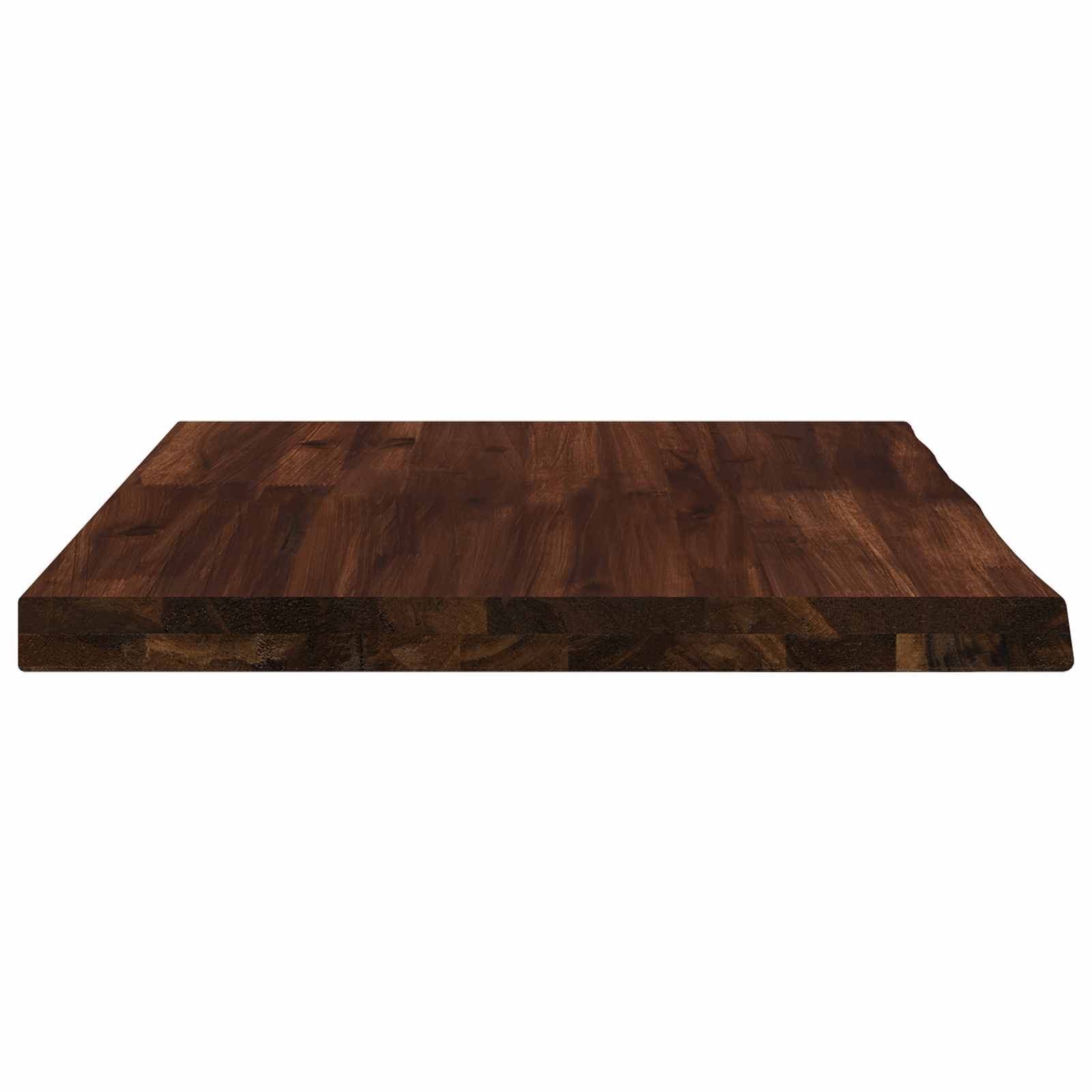vidaXL Live Edge Table Top 70 x 50 x 3.5 cm Rectangular Dark Brown 4