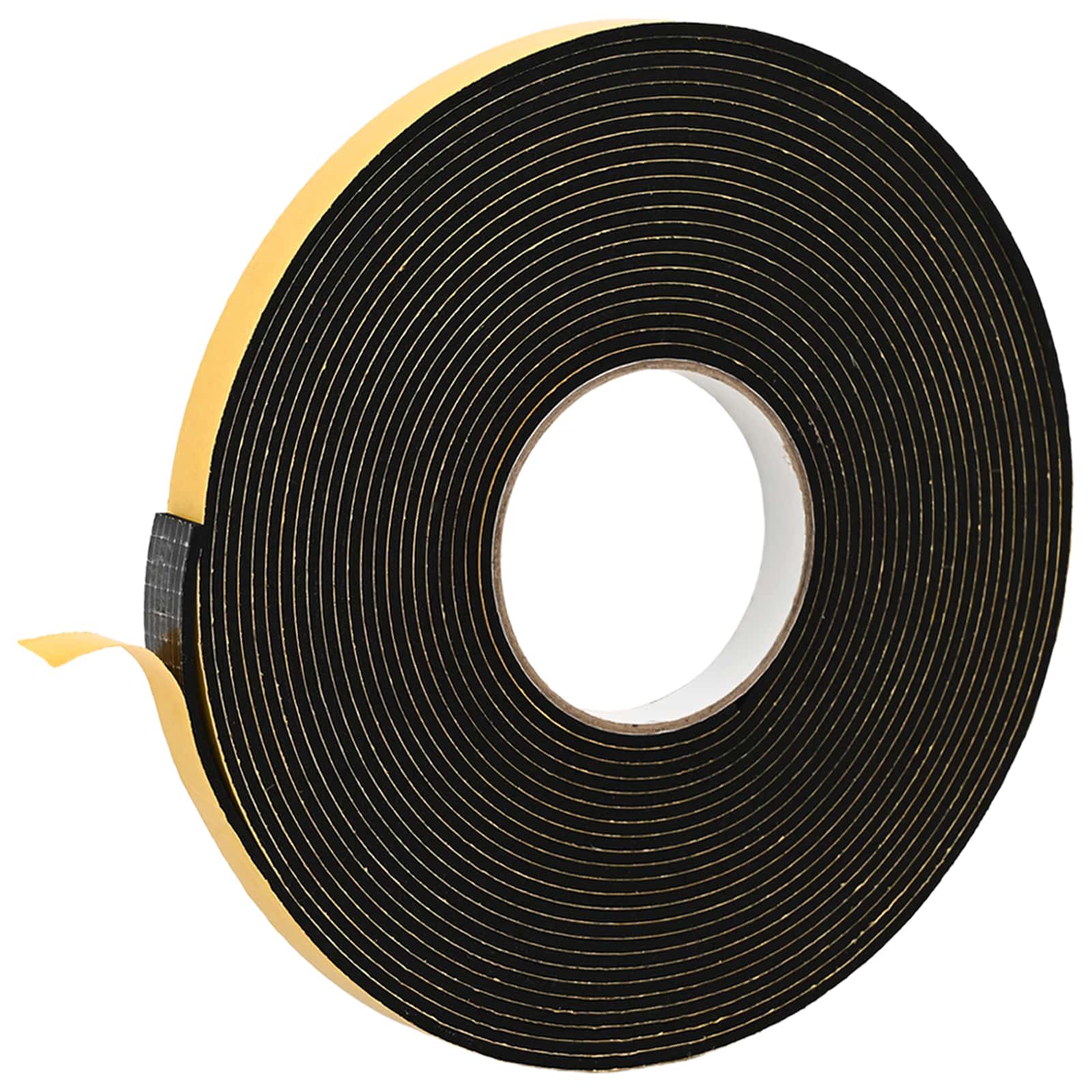 vidaXL Self-adhesive Foam Tape 10 pcs Black 15mm x 10m CR Foam 2
