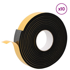 vidaXL Self-adhesive Foam Tape 10 pcs Black 30mm x 5m CR Foam 3