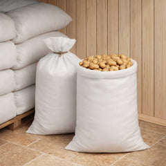 vidaXL Woven Sacks 100 pcs White 60 x 110 cm PP 4