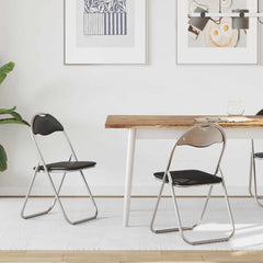 vidaXL Folding Chair 2 pcs Black and Grey 48 x 43.5 x 81 cm 1