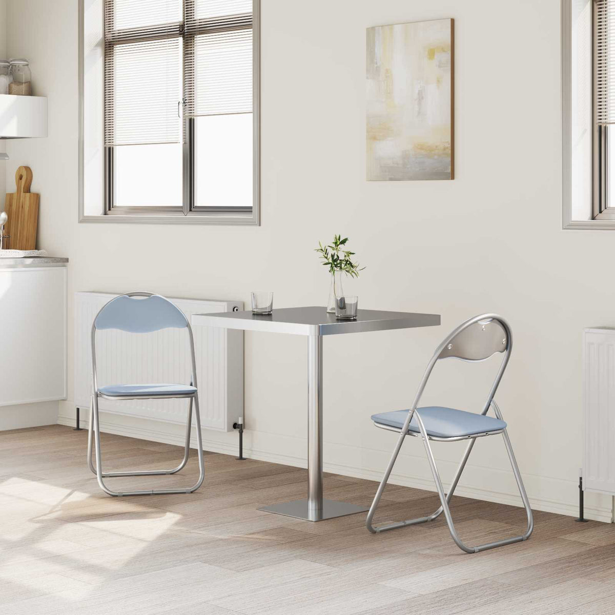 Folding Chair Faux Leather